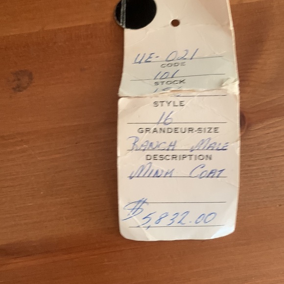 Womens Male Black Ranch Mink “swing” coat. Sz 16. - Picture 9 of 9